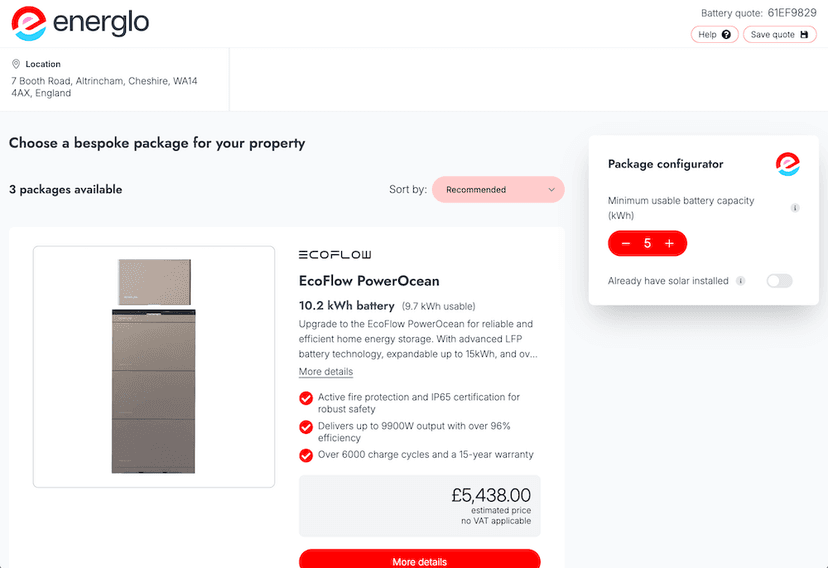 Simplified Battery Configurator